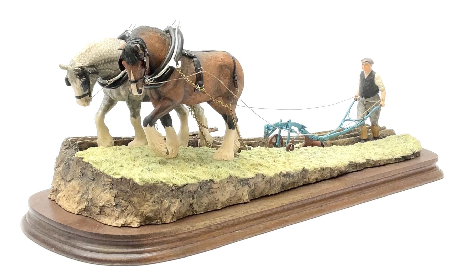 Border Fine Art group titled 'Stout Hearts' depicting a farmer with a