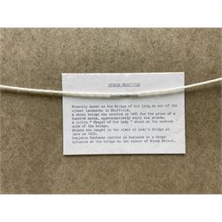 Laurence Scott (British fl. 1883-1898): 'Sheffield from Station Approach' and 'Lady's Bridge - 1890's', pair watercolours signed, titled on mount and labelled with artist note verso 21cm x 31cm; R J Swan (British 19th/20th Century): View Towards a Lighthouse, watercolour signed and dated 1938, 23cm x 34cm (2)