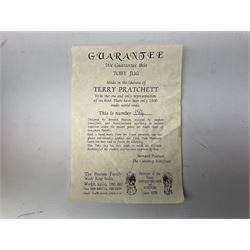 Grayshott Pottery limited edition Terry Pratchett character jug 184/1500, with certificate, H19cm