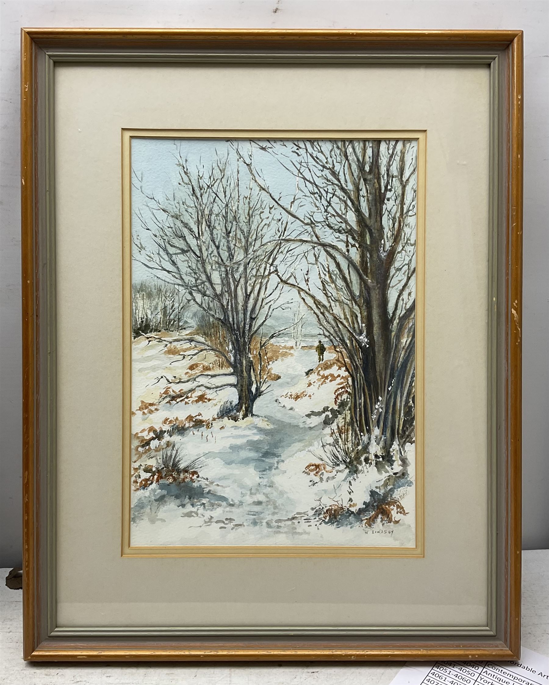 Norma Lindsay (Northern British 20th Century): Whitby Woodland Scenes, three watercolours signed max 33cm x 23cm; Sue Morton (British 20th Century): 'Featherbed Lane - Aislaby', watercolour signed, titled verso 20cm x 19cm (4)