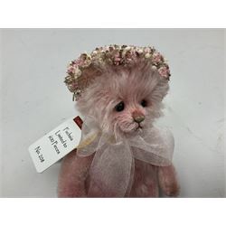 Three limited edition Charlie Bears, comprising Fuchsia, 208/600, Wallflowers, 208/600, and Harebell, 189/600, each designed by Isabelle Lee, from the Minimo Collection, each with tags 