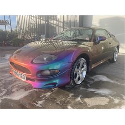 1996 Mitsubishi FTO 2.0 Petrol V6 Automatic 200bhp. Imported into the UK on 17/11/2006. ‘Grey’ import, 4 colour flip pearlescent paint. 2 keys. V5 Present. 88,467 Kilometres. Selling on behalf of the executors of a local estate.

Alternative buyers premium rate applies.

Alternative buyers premium rate applies. - THIS LOT IS TO BE COLLECTED BY APPOINTMENT FROM DUGGLEBY STORAGE, GREAT HILL, EASTFIELD, SCARBOROUGH, YO11 3TX