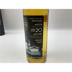 Macallan, 20 year old, Runrig Beat the Dram Scotch whisky, limited edition 333/500, 700ml, 46% vol, in tube