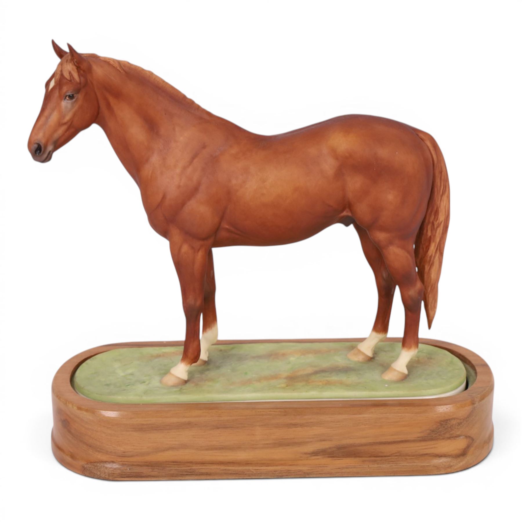 Royal Worcester equestrian figure, Hyperion modelled by Dorris Linder, H26cm