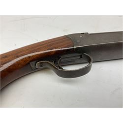 Canadian Cooey Model 84 .410 single barrel shotgun, the 66cm barrel with top lever opening and reduced walnut stock No.60692 L102cm overall SHOTGUN LICENCE REQUIRED