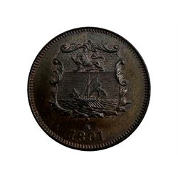 North Borneo Co 1881 half cent  and Imperial British East Africa Co 1888 one pice 