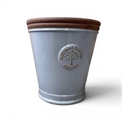 Two large Heritage Garden glazed planters, and a Beauty inspire planter (3)