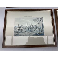 After Henry Thomas Alken (British 1785-1851): 'Hunting Qualifications', set four engravings 21cm x 29cm (4)