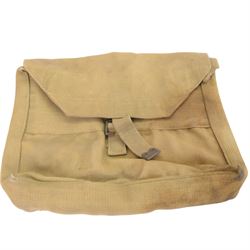 WWII and later British Army issued webbing, including gaiters, belt, with holster, ammunition case and binocular case attached etc 