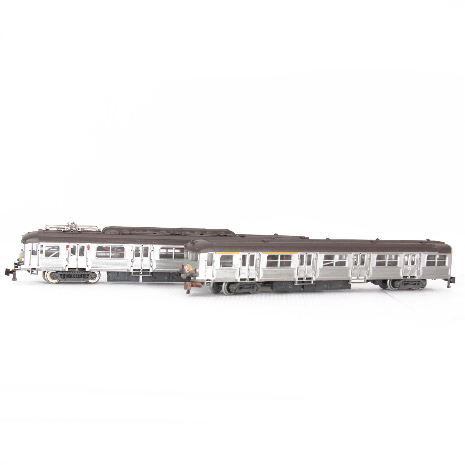 French Jouef HO gauge 761E Rame Inox 'Budd' electric 2-car EMU set, boxed