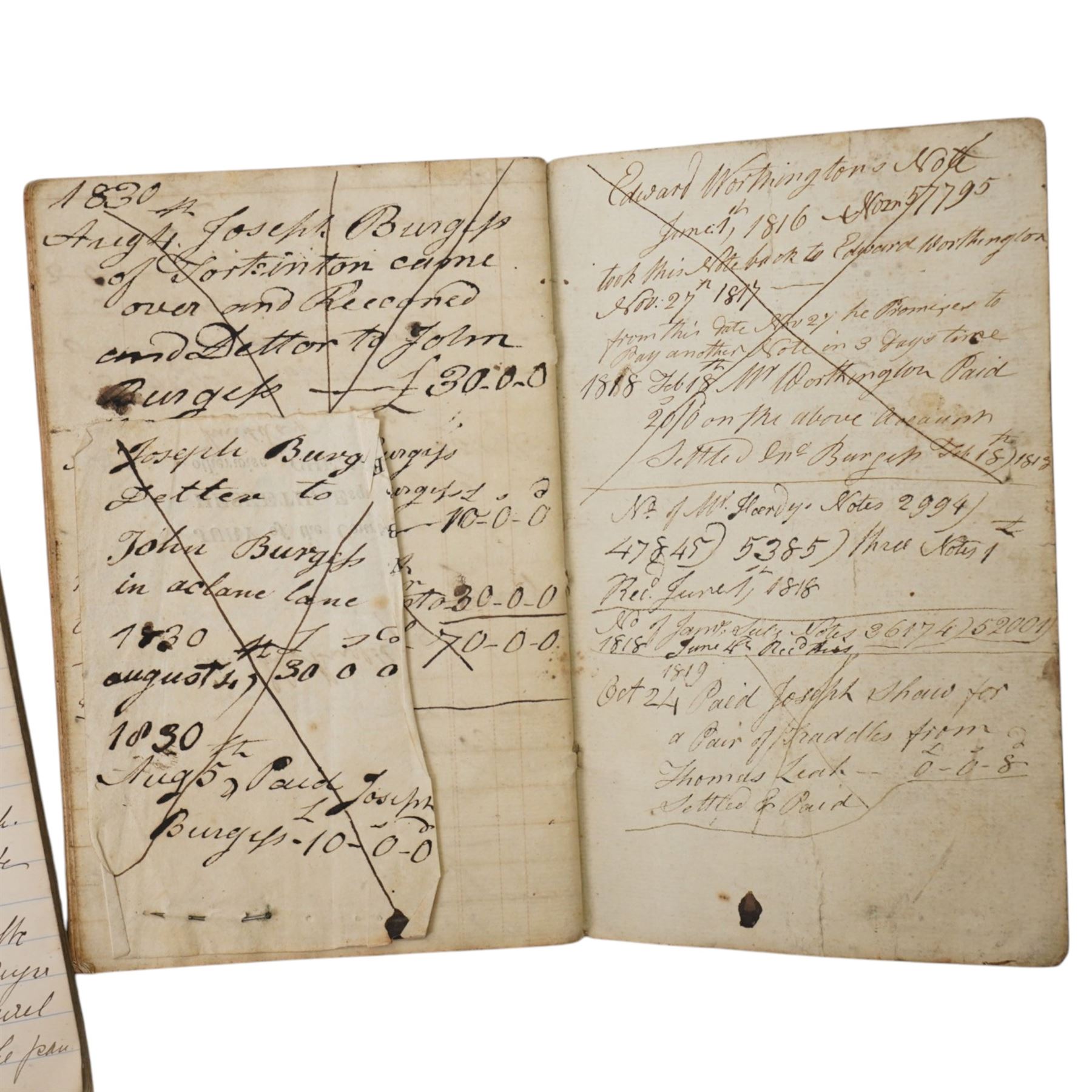 Letter from the artist Thomas Sidney Cooper from his home in Canterbury, July 1890 referencing Mr Constable, number of WWII ENSA correspondence from India, C.E.M.A. programme 1946 with signatures, correspondence and photographs of the McLeod family, hand written recipe book 1898 and other items