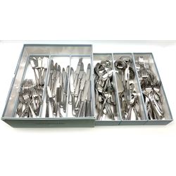 Wedgwood cutlery service, for sixteen with the exception of fifteen dinner knifes, twenty two small forks, and seventeen dessert spoons. 