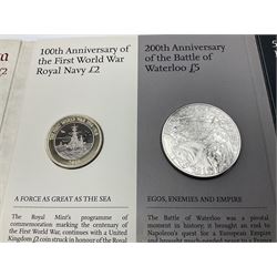 Two The Royal Mint United Kingdom Annual Coins Sets, dated 2015 and 2016, both in card folders with certificates