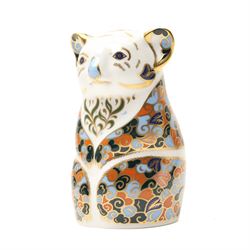 Royal Crown Derby paperweights, Queensland Koala  limited edition 177/1000 with gold stopper and Imperial Panda 177/1000 with silver stopper, both with certificates and from the Endangered Species series