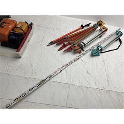 Land Surveying equipment - Nikon AX-2s Automatic Level 360 degrees, serial no.810890; in carrying case with instructions; Nikon Electronic Distancemaster Prism; in carrying case; Imax B6AC Dual Power Professional Balance Charger/Discharger; in carrying bag; Omni Zero 