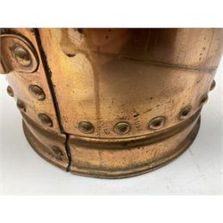 Large copper ‘Waterloo’ fire extinguisher by Read and Campbell Ltd and another Safex example 
