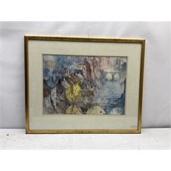 Michael Lawrence Cadman RI ARCA (British 1920-2010): 'Memories of Whitby', pencil and watercolour signed and dated 1986, titled verso with artist's address 35cm x 50cm 
Provenance: exh. The Mall Galleries, Carlton House Terrace, London 1987