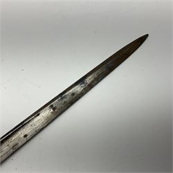 Two 19th century French model 1874 epee bayonets, each with 52cm steel blade, and armoury dates for 1880 and 1881 L64cm overall (2)