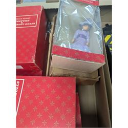 Scalextric Subaru Challenge set, boxed, collection of Scalextric track, building bricks, five Peggy Nesbit costume dolls