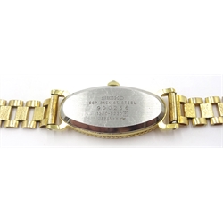  Seiko quartz gold-plated wristwatch on hallmarked 9ct gold Wristwear bracelet 18gm gross  