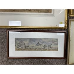 Collection of 20th Century watercolours, to include Jeremy Taylor (British 1957-): 'Sutcliffe's View - Whitby' and John Smith Atherton (British 1877-1943): Village Scene, variously signed, titled, dated and with original labels max 33.5cm x 43cm (8)