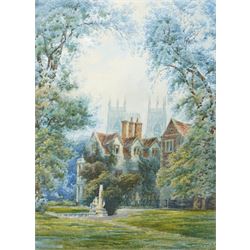 Jessie Dudley (British 1872-1930): York Minster, watercolour signed and dated 1891, 34cm x...