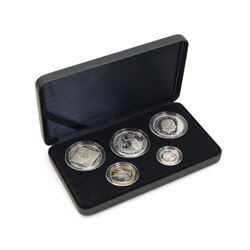 The Royal Mint United Kingdom 2008 'Family Silver Collection', silver proof five coin set,...