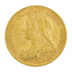 Queen Victoria 1895 gold full sovereign coin
