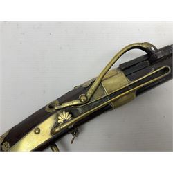 Japanese matchlock musket approximately .45 cal., Edo period (1603-1868), the 66cm(26