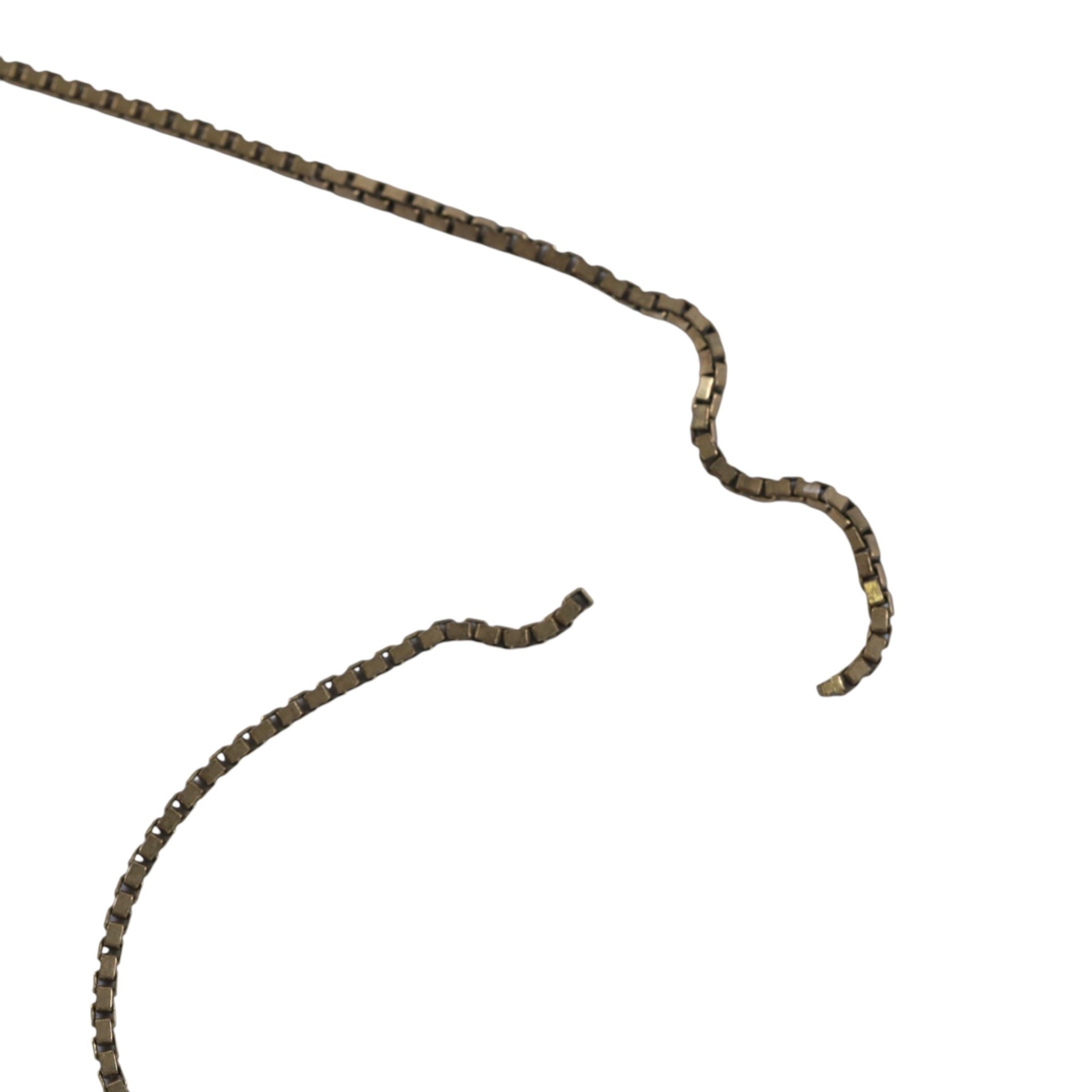 9ct gold jewellery, including three chains, chain links and single earring