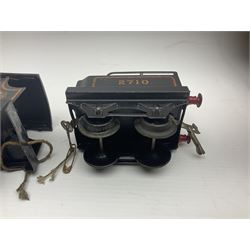 Hornby ‘0’ gauge - No. 0 Goods Set box containing clockwork LNER 0-4-0 locomotive with matching tender no.2710 in black and gold, originally from the No. 1 Goods Set; with NE open wagon, quantity of track, track clips, buffer and key 