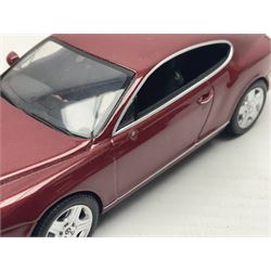 Nine Paul's Model Art 'Minichamps' 1:43 scale die-cast models - six boxed Bentleys and two unboxed Bentleys; and a Bedford estate van (9)