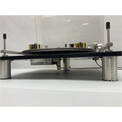 1970s Transcriptor Saturn turntable with paperwork including original receipt dated June 1973 and some accessories