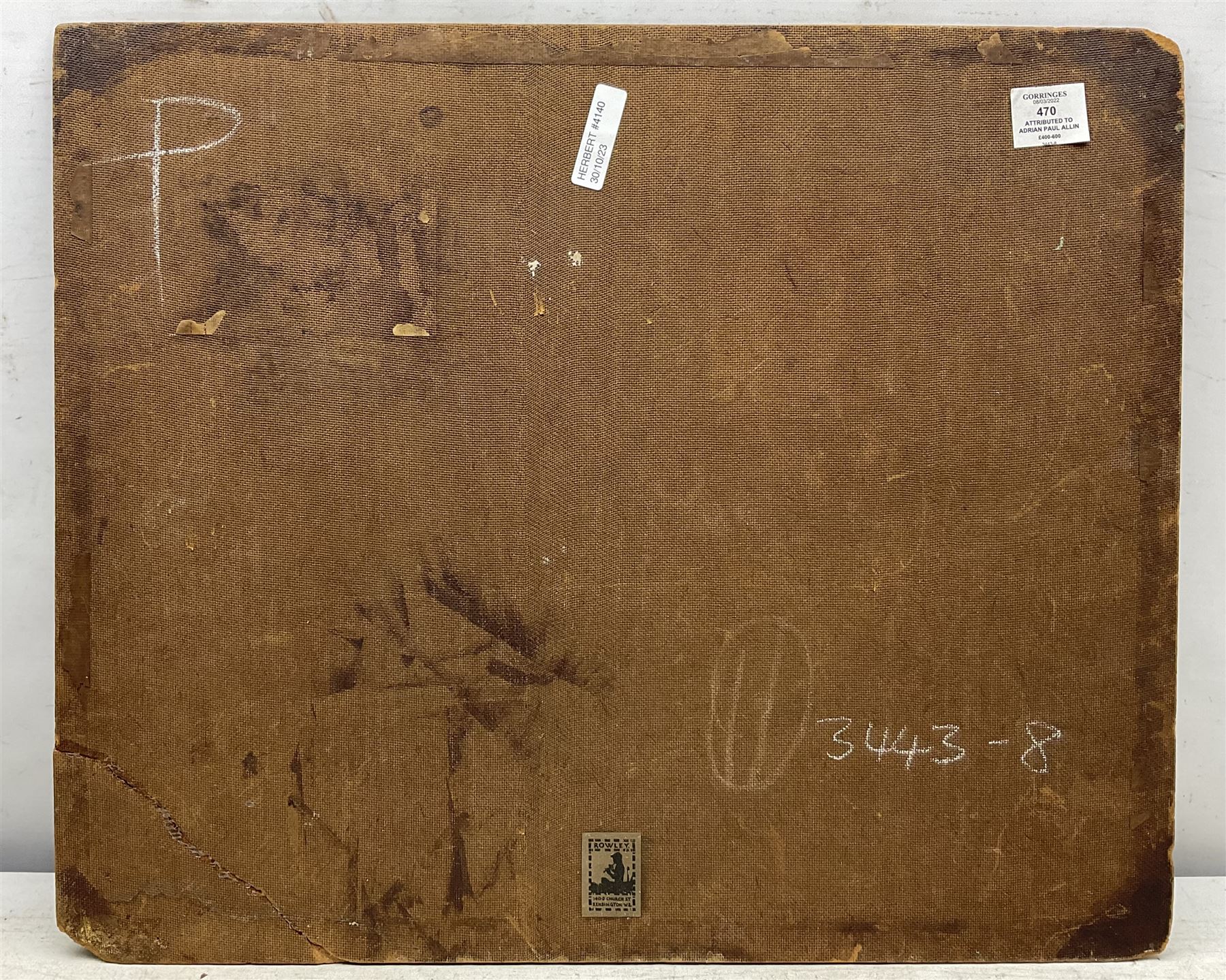 Attrib. Adrian Paul Allinson (British 1890-1959): Southern French Landscape, oil on board unsigned 50cm x 61cm (unframed)