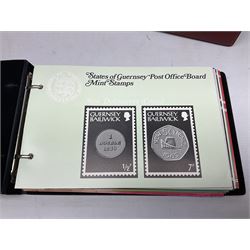 Stamps including first day covers, Royal Mail PHQ cards, Australia, Germany, Canada, Cyprus, Ceylon, Falkland Islands, France etc, housed in various albums, in one box