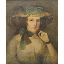 Attrib. James Miller (British 1791-1865): Portrait of Dorothy Tanfield - wife of Lincolnsh...