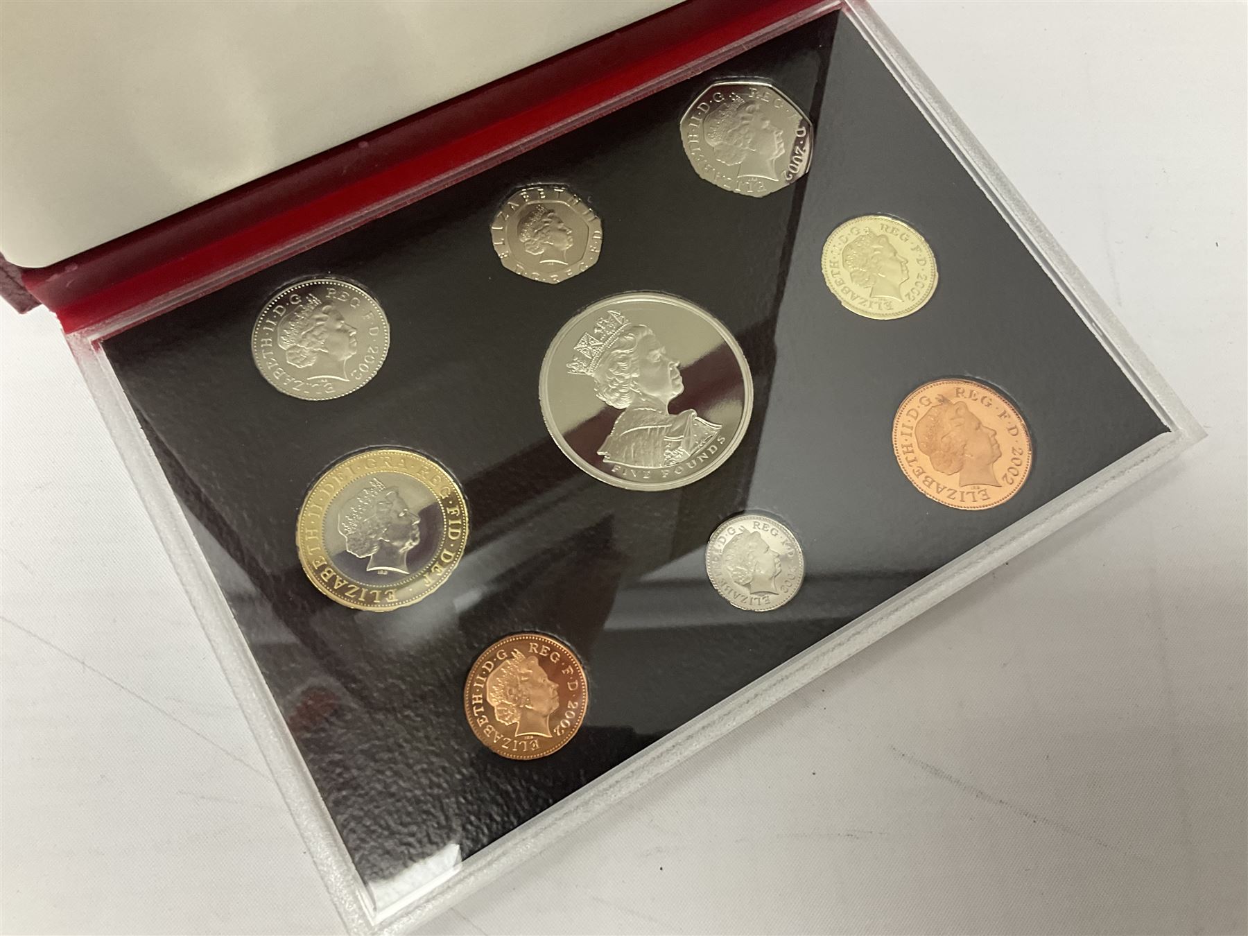 Six The Royal Mint United Kingdom proof coin collections, dated 1995, 1996, 1998, 2002, 2006 and 2007 all cased with certificates