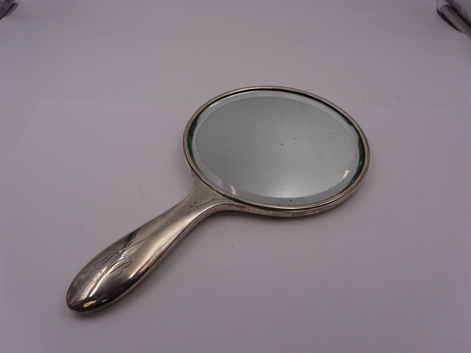 silver dressing table hand mirror Silver Hand Mirror Art Nouveau Dressing Table Mirror Glass Edwardian  Antique
