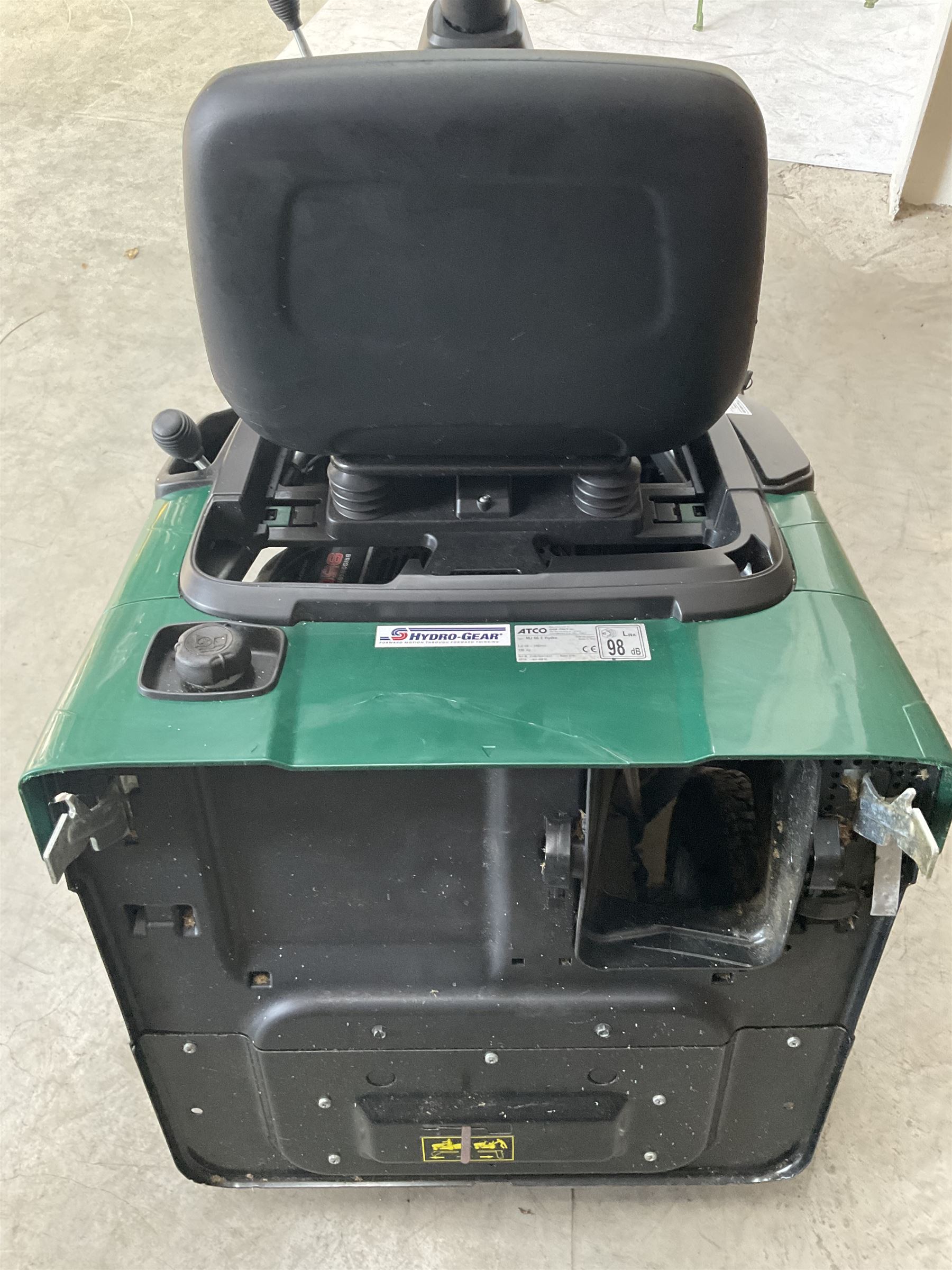 Atco Rider 27H petrol ride on lawnmower, very little use