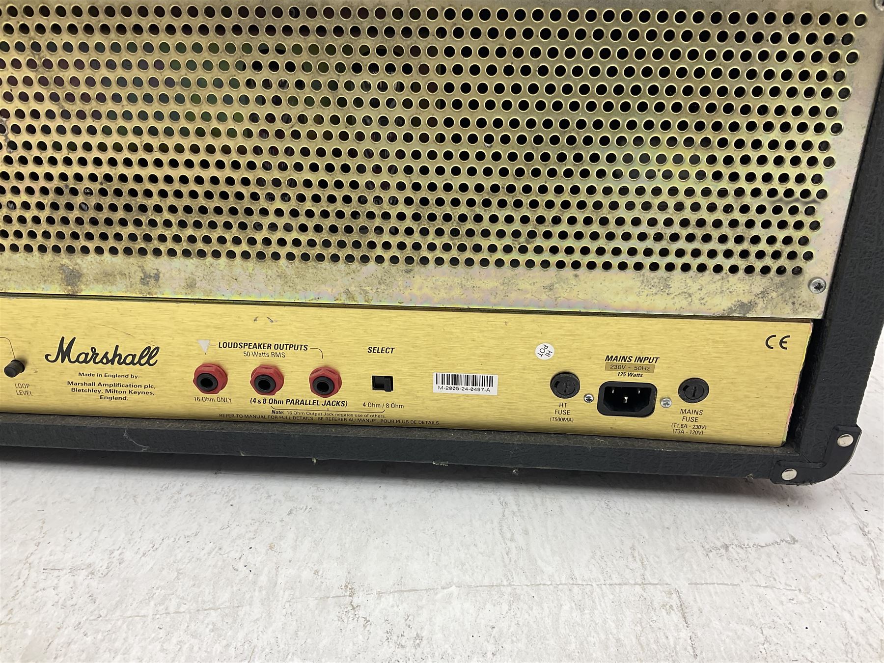 Marshall JCM 2000 dual super lead guitar amplifier head and a Marshall 1936 lead 2x12 speaker cabinet (2)