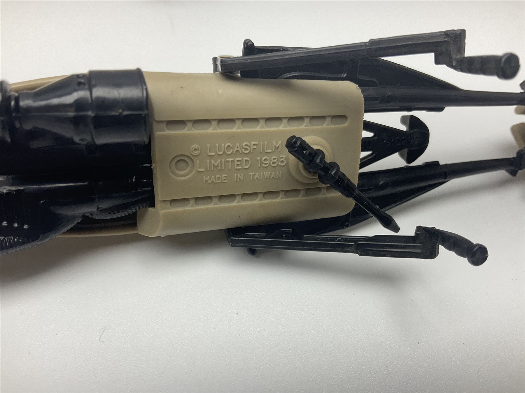 Star Wars - vintage vehicles comprising Rebel Armoured Snowspeeder and Tri-pod Laser Cannon; both boxed; Rebel Transport with 3 3/4