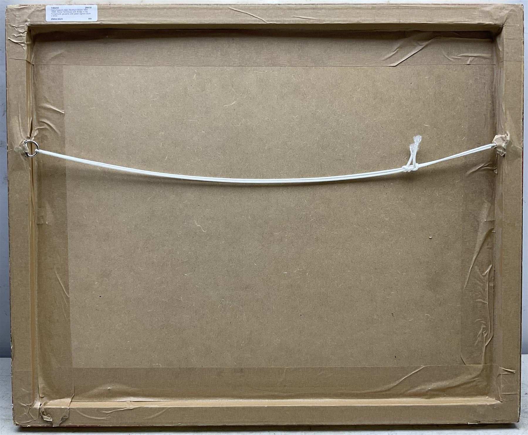 Harry Epworth Allen (Northern British 1894-1958): Stone Farmhouse with Bridge in the Foreground, gouache and pastel signed 23cm x 34cm