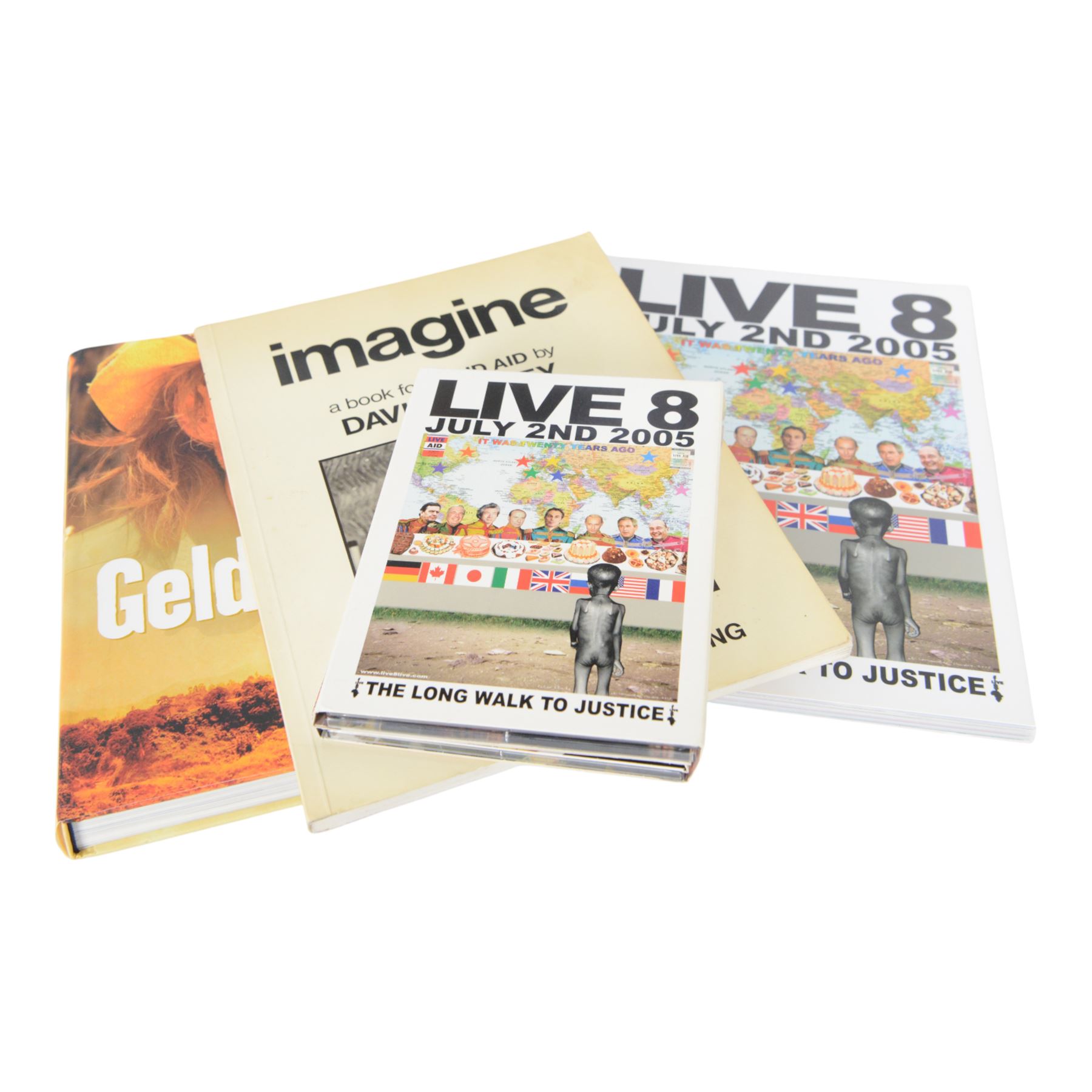 Band Aid vinyls and CDs in framed display, including original Do They Know Its Christmas? and later editions Band Aid II, Band Aid 20 and Band Aid 30, together with limited edition 40th anniversary edition Feed The World 12