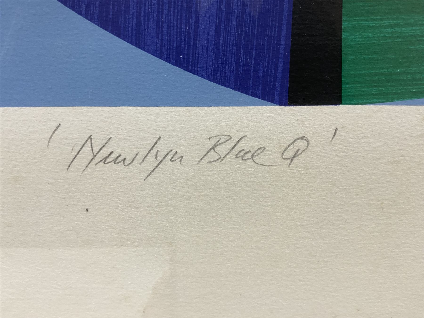 Sir Terry Frost RA (British 1915-2003): 'Newlyn Blue Q' (Kemp 142), screenprint signed titled and numbered 39/125 in pencil pub. 1995, 80cm x 73cm (irregular) with full margins 93cm x 91cm