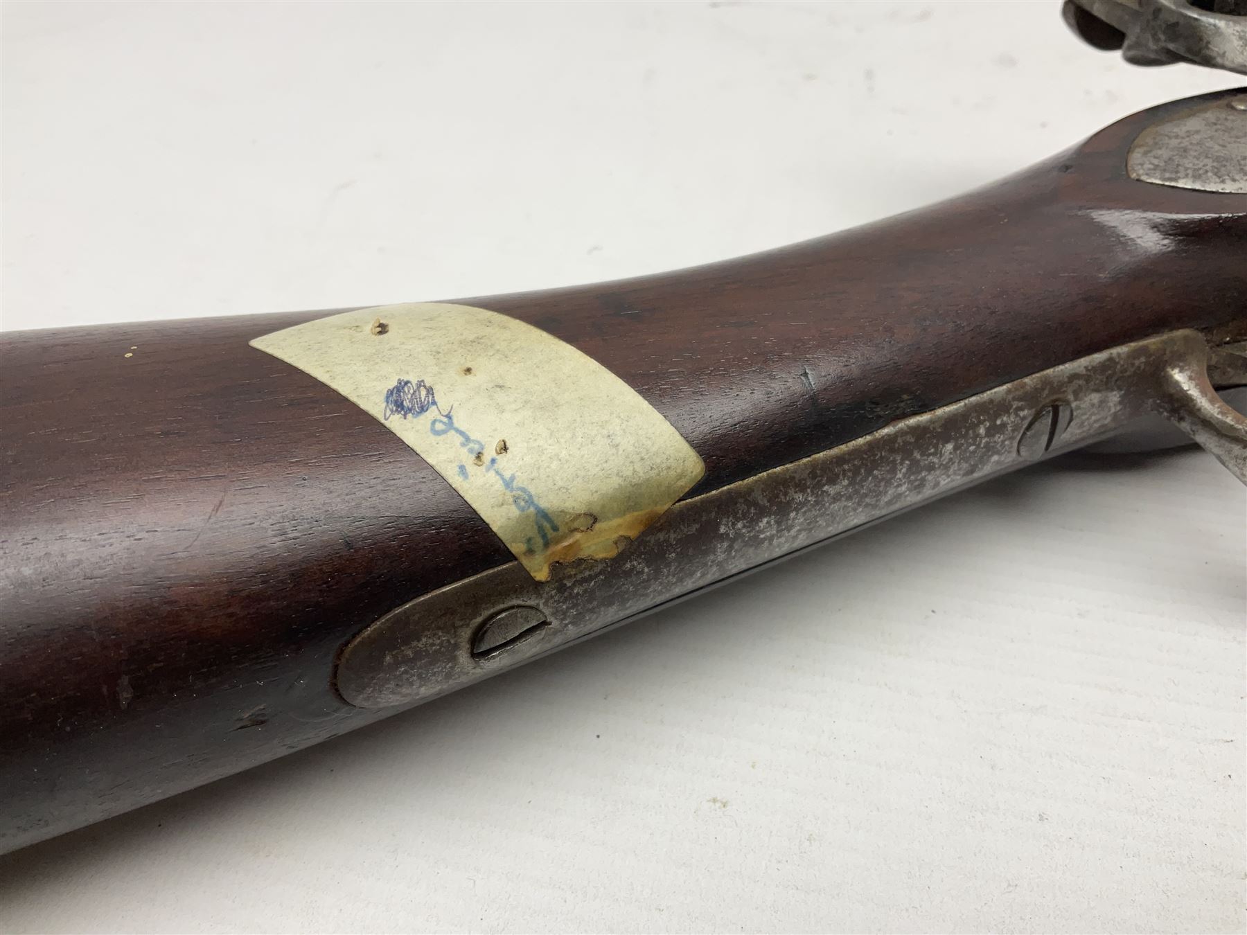 Early 19th century M.T. Wickham of Philadelphia flintlock musket, approximately .700 cal., the 104cm(41