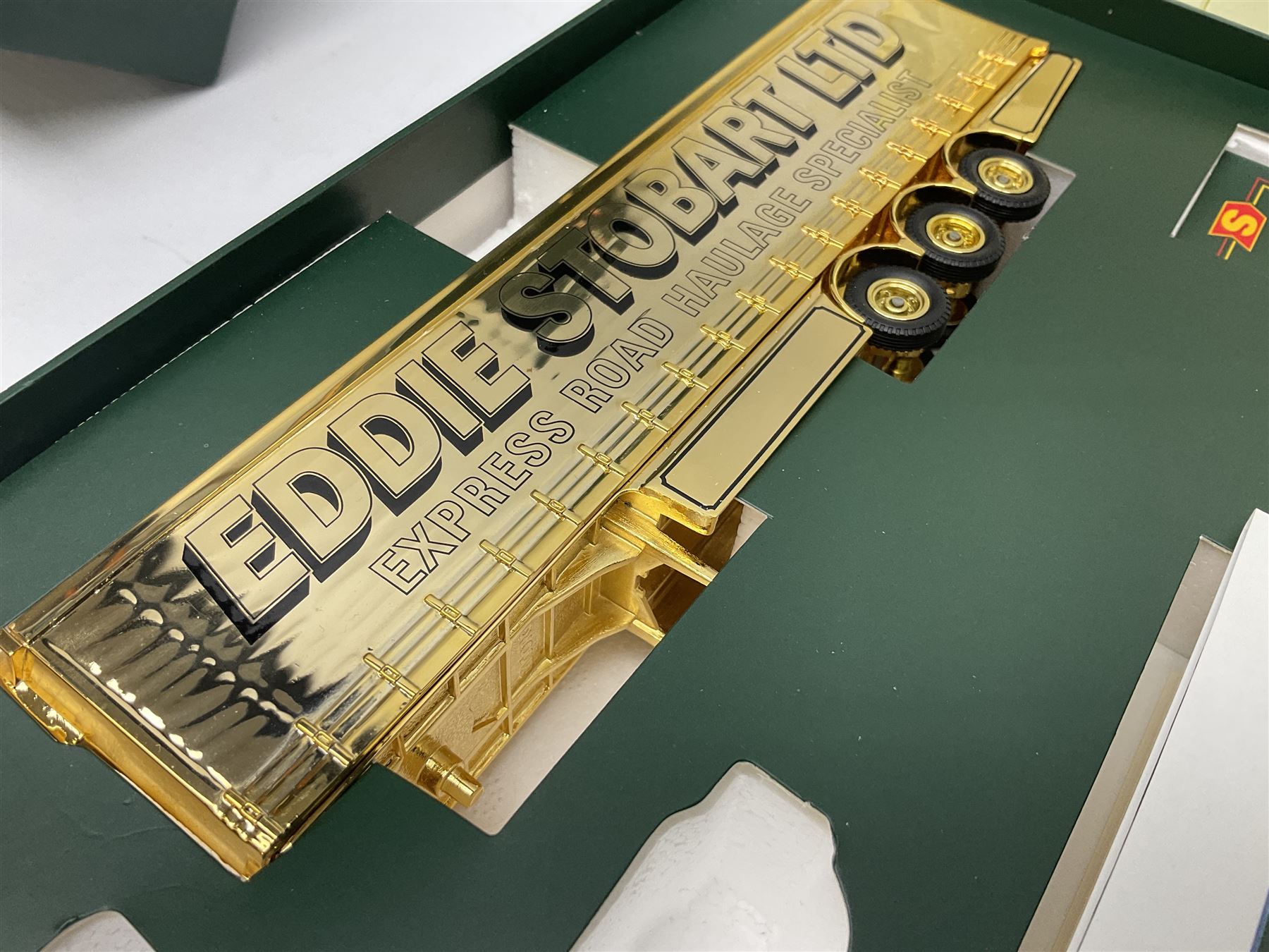 Corgi Eddie Stobart - two limited edition sets; CC99155 'Scania @ Stobart'; and CC86610 'The Eddie Stobart Story'; both boxed (2)