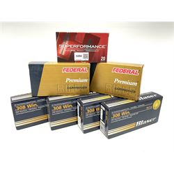 One hundred and twenty-six rounds of assorted Blaser/Federal/Hornady .308 Winchester rifle cartridges SECTION 1 FIRE-ARMS CERTIFICATE REQUIRED