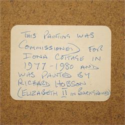 Richard Hobson (Newcastle 1945-2004): Trawlers at Berwick on Tweed, watercolour and ink signed and dated '85, 53cm x 76cm