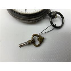 Silver cased pocket watch, hallmarked, the dial marked Kay's ''Perfection Lever'' Swiss Made