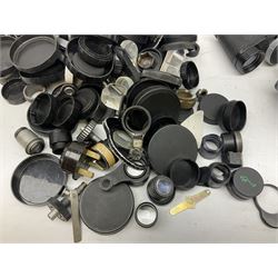 Quantity of binoculars for spares and repair, to include Cogswell & Harrison Primic 8x30, Prinz 8x30, Telstar 35x60, Zeiss Wetzland 8x40 etc